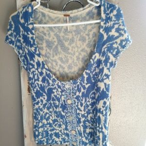 Free people sweater top sz med
